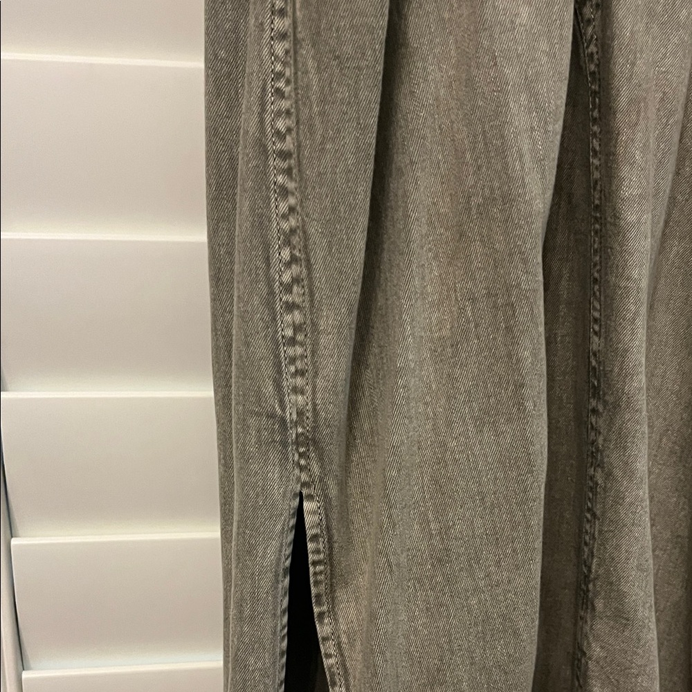 Free People Mad Love Gray/green Midi Dress - Picture 7 of 8